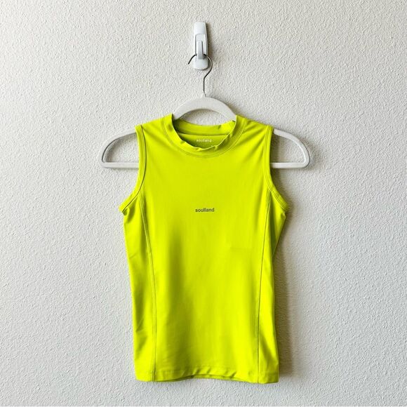NWT Soulland Mira Top in Highlighter Yellow in Size XS - Picture 3 of 9
